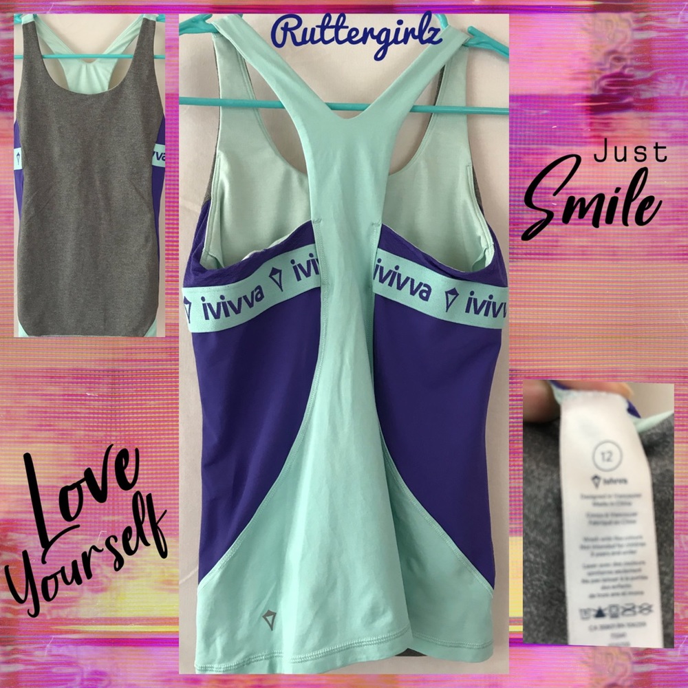 Ivivva Blues & Gray w/logo - Girls 12